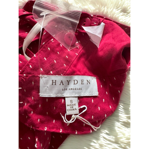 Hayden Strawberry Red Tie Back Crop Top - Picture 5 of 5